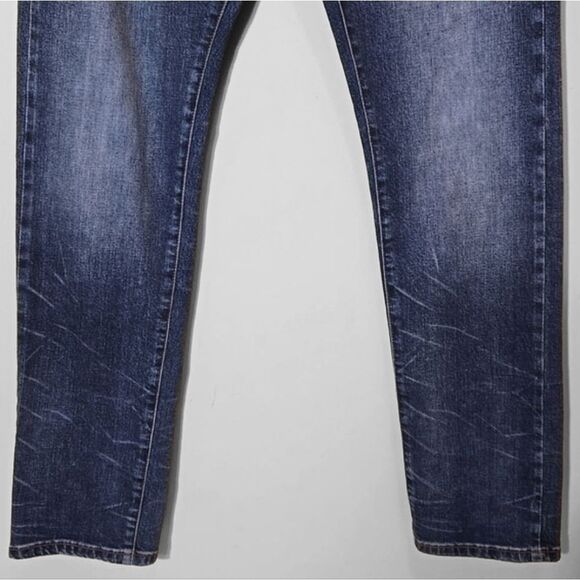 Jean Shop Men's Mick Stretch Selvedge Jeans Size 31 Classic Slim Fit Lafayette - Picture 4 of 13